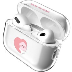 Little Kakao Friends Sweet Little Heart 透明果凍保護殼, 大愛心 Little Apeach, AirPods Pro 2