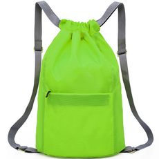Soikeut抽繩束口運動包 網格, 09 綠色