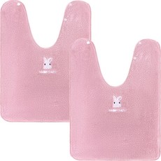 Budsia 幼兒洗臉毛巾 圍兜, 2個, 粉紅色