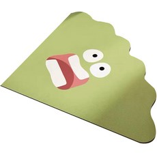 Kind Myzzoo 我的日常可愛角色造型浴室地毯, 綠色