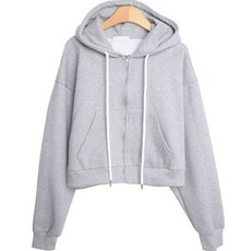 린다샵 무브언 속기모 크롭 포켓 후드 집업 cpjk4650k2b