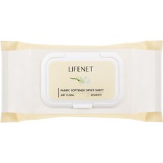 LIFENET 柔軟烘衣片 輕盈花香, 1個, 80張