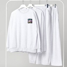 Appli 男款 LET'S 印花半刷毛運動上下身4件組 APS409