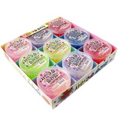 3000閃亮珠子史萊姆 9種組, 1套, 淺綠、黃、藍、粉、紫、紅