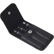 dunhome 高級專業用鑷子3件組, 黑色, 1套