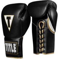 TITLE Mexican Boxer Quattro Ver Race 拳擊手套雙手套組, 黑色 白色, 1雙