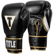 TITLE Mexican Boxer Quattro Ver Velcro 拳擊手套雙手套組, 黑+白