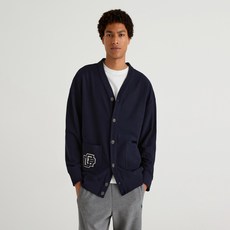 Benetton 男士 V 領開衫 3P73U6001016