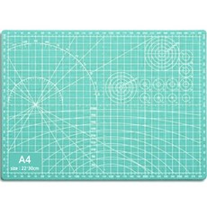 다다 양면 데스크 컷팅매트 A4, 초록