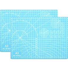 다다 양면 데스크 컷팅매트 A3 2p, 파랑