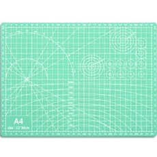 다다 양면 데스크 컷팅매트 A4, 연두