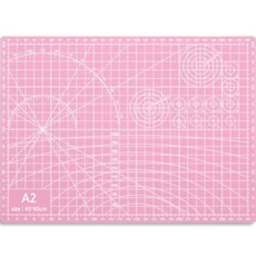 DADA 雙面桌面切割墊 A2, 粉紅色