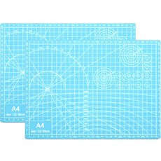 DADA 雙面桌上切割墊 A4 2入, 藍色
