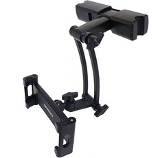 DEOSSEN 車用頭枕平板智慧型手機支架, 1個, 黑色