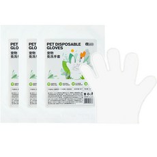 YEE 소동물 목욕용 한쪽 장갑, 3개, 화이트