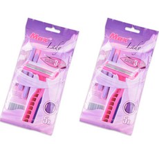 와이에스 부드러운 여성용 바디 면도기, 5개입, 2개