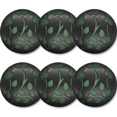 高級水鑽開襟衫外套鈕扣 30mm, 花朵2(綠色), 6個