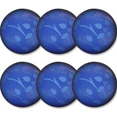 高級水鑽開襟衫外套鈕扣 30mm, 花朵2(藍色), 6個