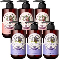 CeciCela French Provence Aroma Essential Body Scrub Wash 牛至玫瑰天竺葵 500ml x 3p + 薰衣草百里香 500ml x 3p 套組, 1套