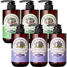 CeciCela French Provence Aroma Essential Body Scrub Wash 桉樹迷迭香 500ml x 3p + 薰衣草百里香 500ml x 3p 套組, 1套