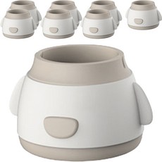 마켓감성 실리콘 테이블 발 패드, 8개, 화이트