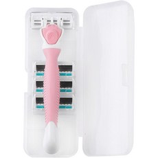 다르니나 여성용 제모 면도기 + 면도날 4p + 케이스 세트 타입03, 1개