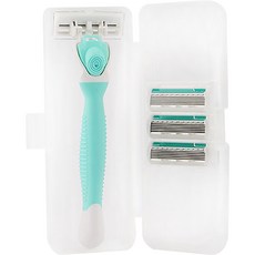 다르니나 여성용 제모 면도기 + 면도날 4p + 케이스 세트 타입04, 1개