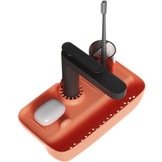 GOODLIVING 浴室廁所洗手台多功能整理架, 橘色, 1個