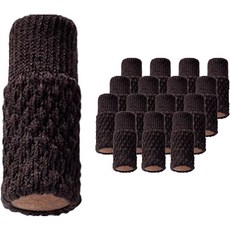 마켓감성 니트 의자 업그레이드 발 커버 16p, 2071 다크브라운