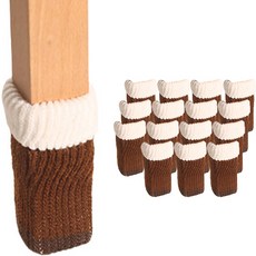 마켓감성 소음방지 의자 발 커버, 삼색커피, 16개