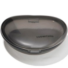 Jeongwol Nana 高級三角透明義齒盒, 黑色