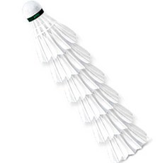 共鳴Peak羽毛球羽毛球, 白色的, 1件, 6個