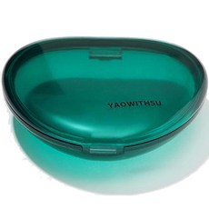 Jeongwol Nana 高級三角透明義齒盒, 綠色