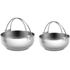 CASANI Bollire電磁爐涮涮鍋鍋具2件組, 1套, 單一顏色, 20公分鍋具 + 24公分鍋具