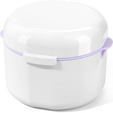 Darnina 圓形假牙收納盒 白色, 單一商品