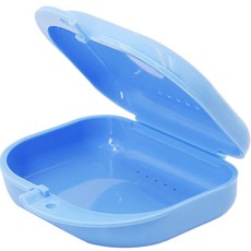 Darnina 便攜式假牙收納盒, 藍色