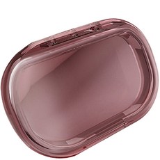 Jeongwol Nana 高級便攜式方形假牙牙齒收納盒, 粉紅色2