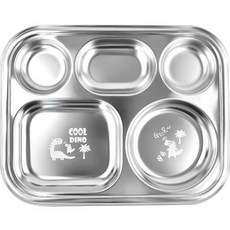 酷迪諾 不鏽鋼方形餐盤, 單一顏色, 單品