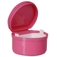 達麗娜假牙牙齒收納保管盒, 1個, 粉紅色