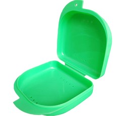 Darnina 便攜式假牙收納盒, 綠色