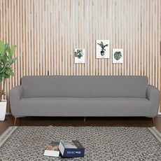 리빙모어 논슬립 스파이더 고밀착 5인용 소파커버, 무디그레이, 1개