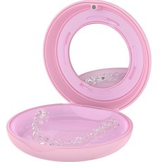 Darnina 附鏡假牙收納盒 粉紅色, 單一商品