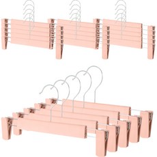 생활공식 논슬립 패킹 고급형 바지걸이, 핑크, 20개