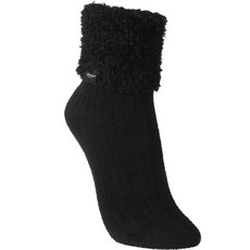 Cleveland GOLF 女款 Warm Tactel 羽毛紗拼色高爾夫球襪 CGWSS24220, 黑色