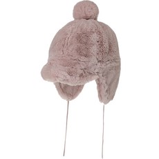 Cleveland GOLF 女款全毛皮絨球裝飾護耳高爾夫球帽 CGWCP24006, 粉紅色