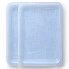 韓國製 Rohya 簡約藍色方形托盤 2入, 天空藍, 2個
