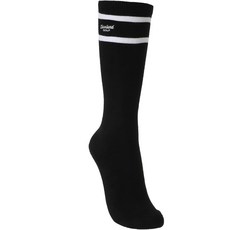 Cleveland GOLF 女式棉混紡線條彩色高爾夫及膝襪 CGWSS24223, 黑色的