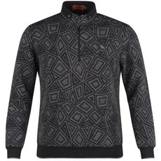 YAMAGUCHI GOLF 男款 Lux Golf 獨特半拉鍊長袖高爾夫球衫 YG2A421