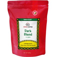 Dark Blend醇香黑巧克力咖啡, 手沖咖啡, 500g, 1包