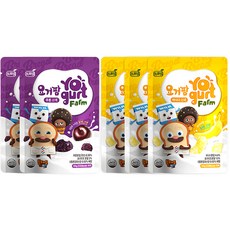 PROM 水果風味優格糙米棒 香蕉口味 30g 3包+水果風味優格糙米球 李子口味 30g 2包, 1組, 李子口味+香蕉口味